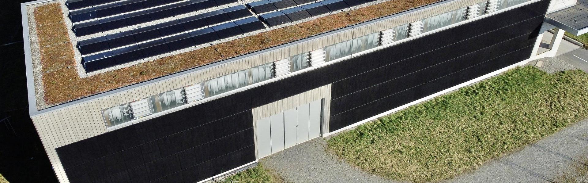 Fassaden- Photovoltaikanlage in Brunegg AG