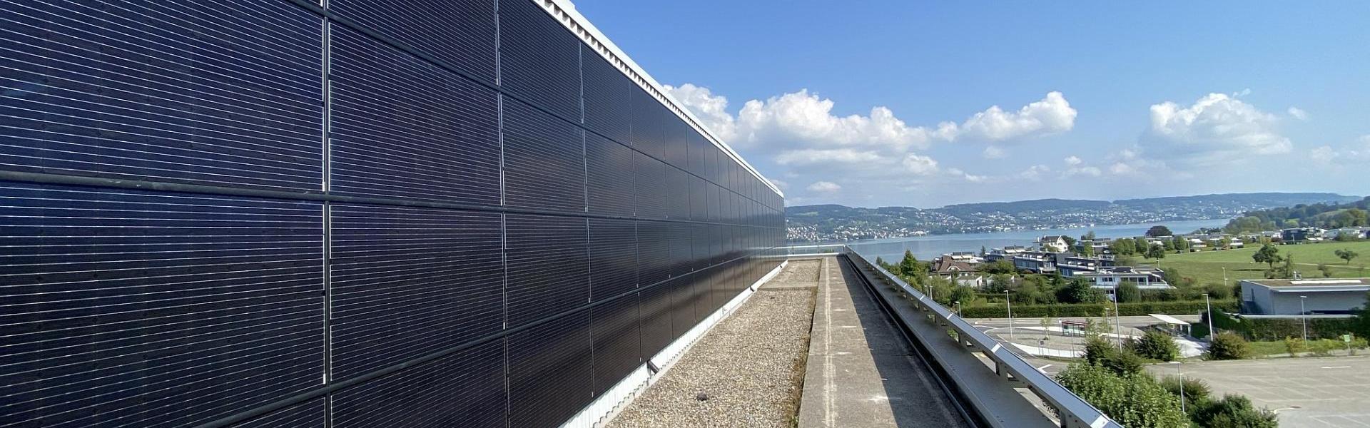 Fassaden- Photovoltaikanlage in Horgen ZH